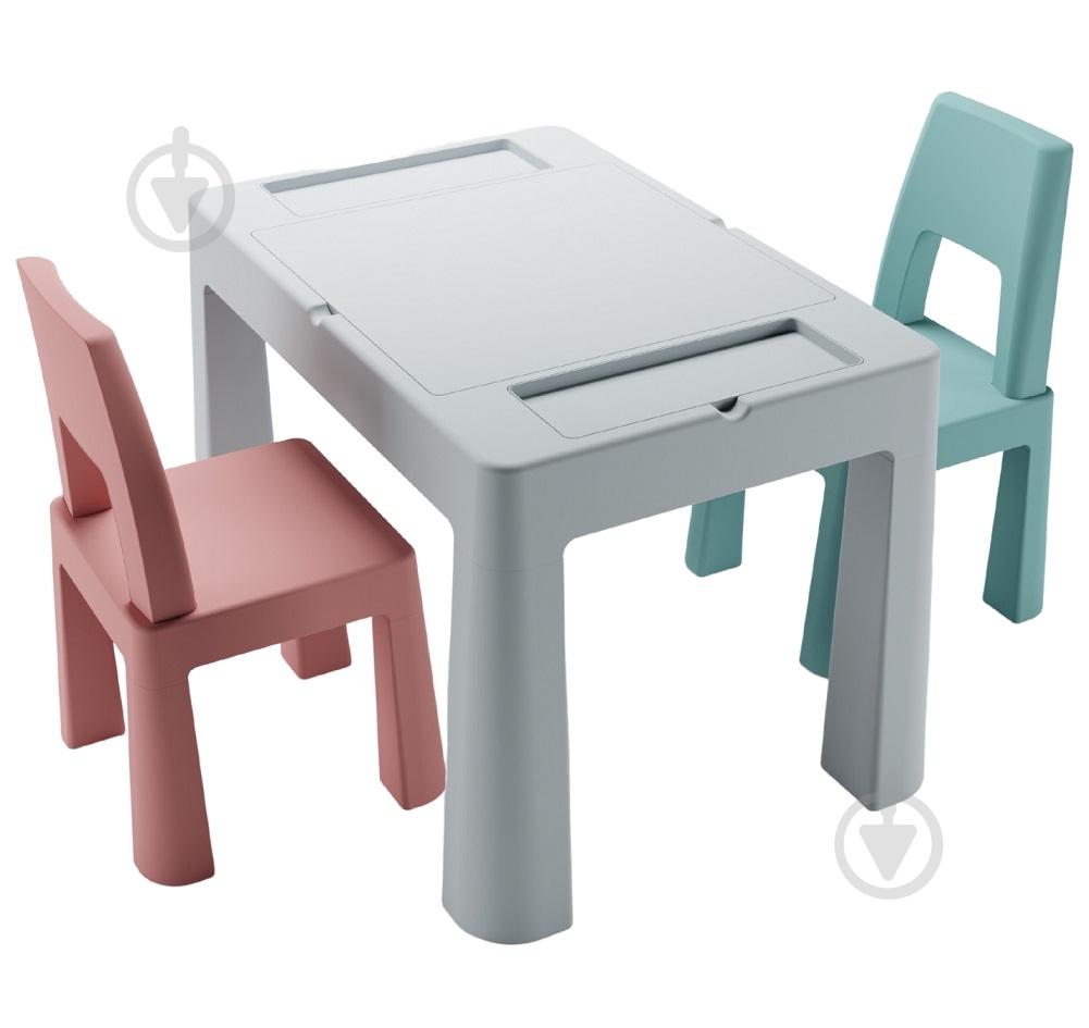 Комплект стіл і стілець Tega baby TI-011-174 сірий - фото 1