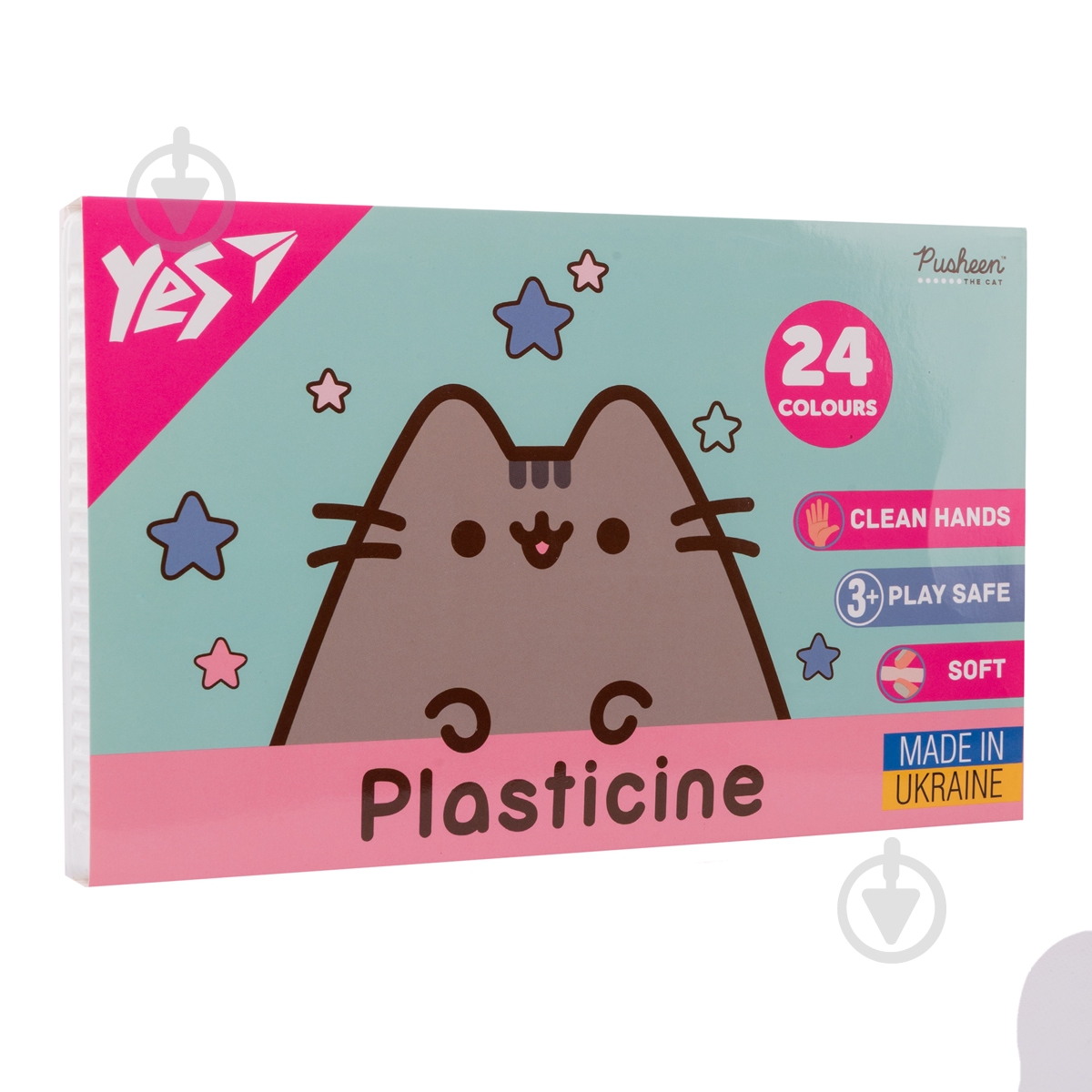 Пластилин 24 цвета 480 г Pusheen YES - фото 1