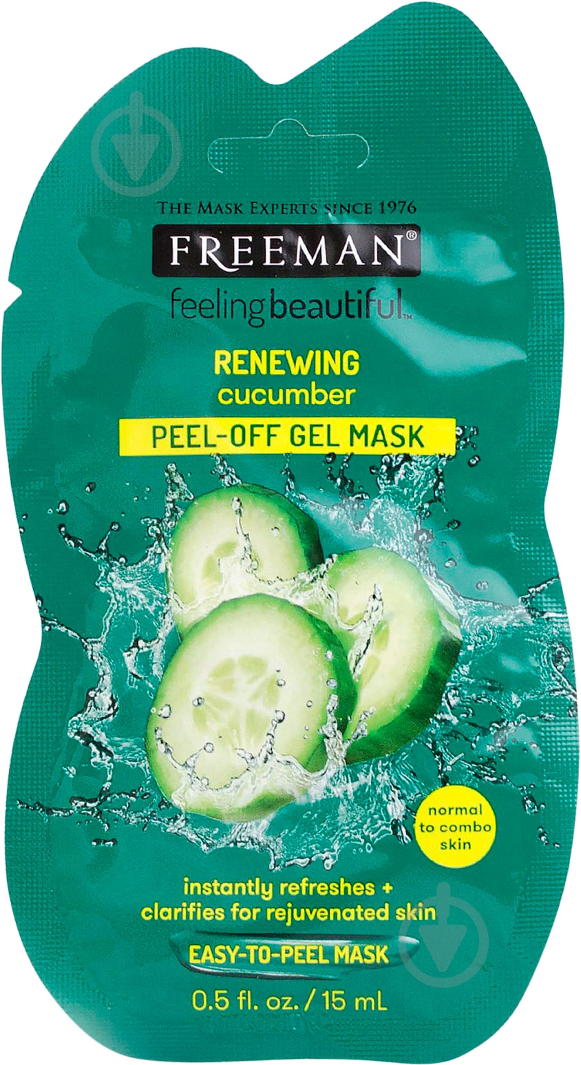 Маска для лица FREEMAN Feeling Beautiful Огурец 15 мл - фото 1 Маска для лица FREEMAN Feeling Beautiful Огурец 15 мл - фото 1