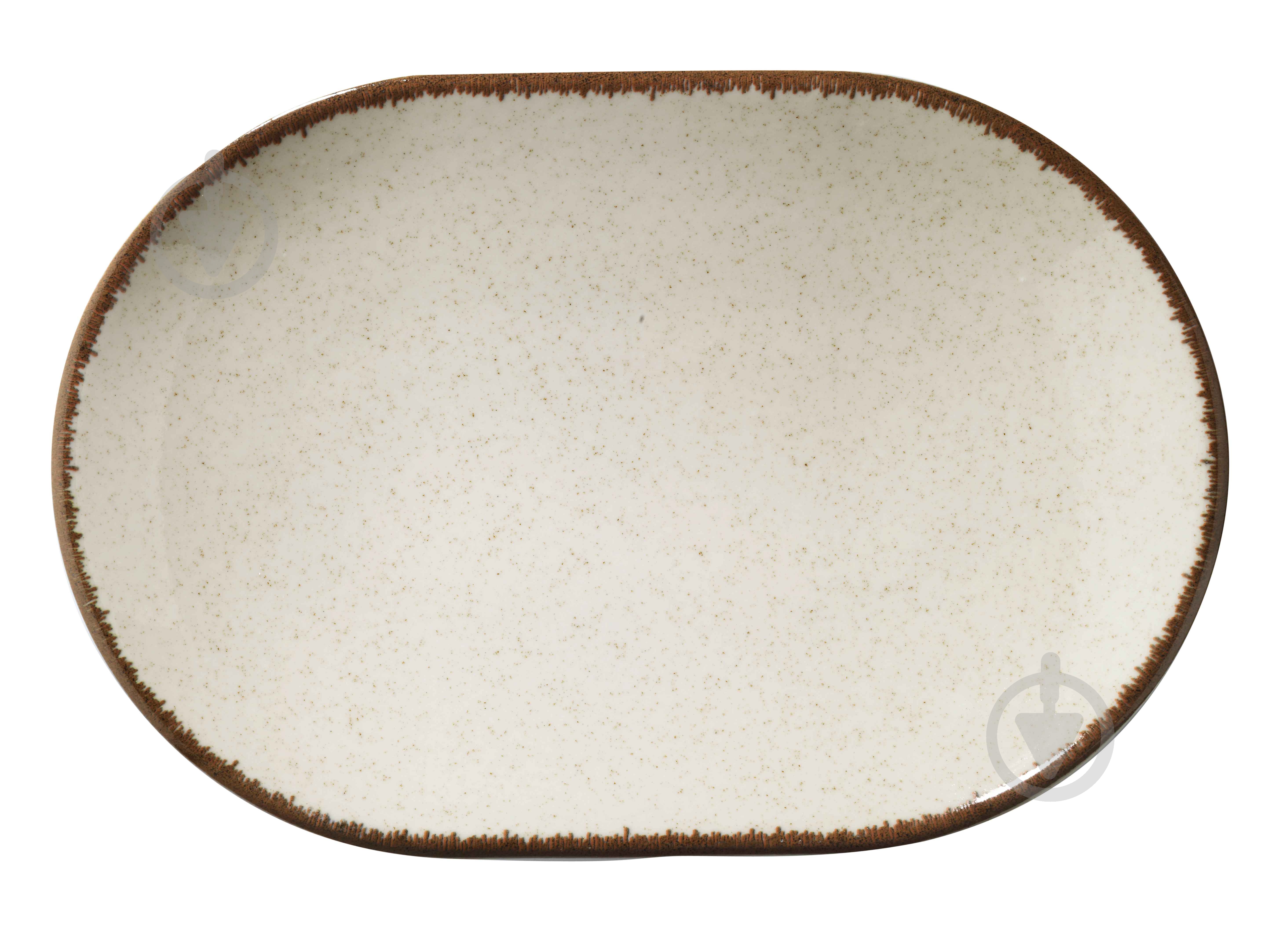 Блюдо овальное Kutahya Color Х 36 см бежевое - фото 1