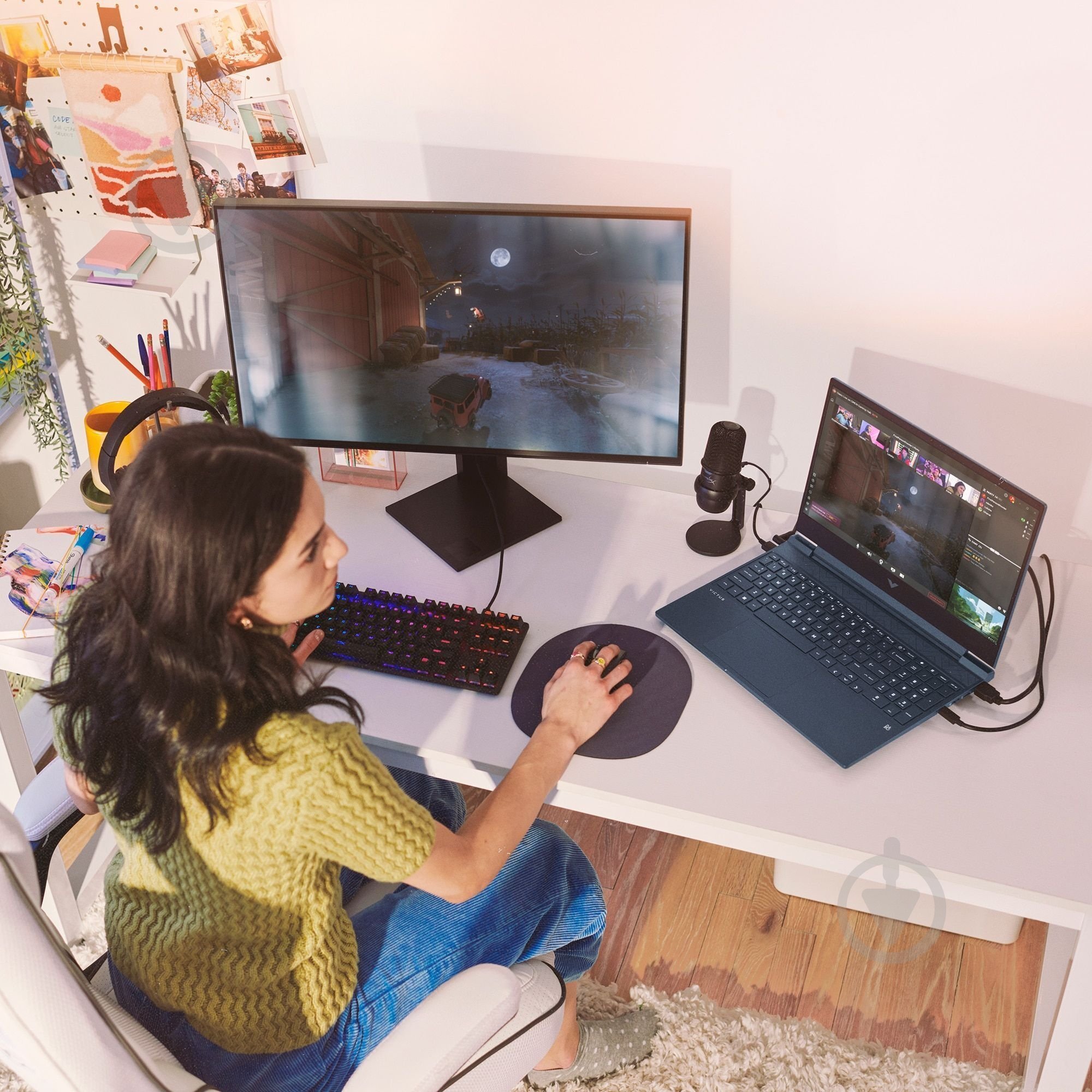 Ноутбук HP Victus Gaming Laptop 15-fb3046ua 15,6" (BV8X8EA) performance blue - фото 11 Ноутбук HP Victus Gaming Laptop 15-fb3046ua 15,6" (BV8X8EA) performance blue - фото 11