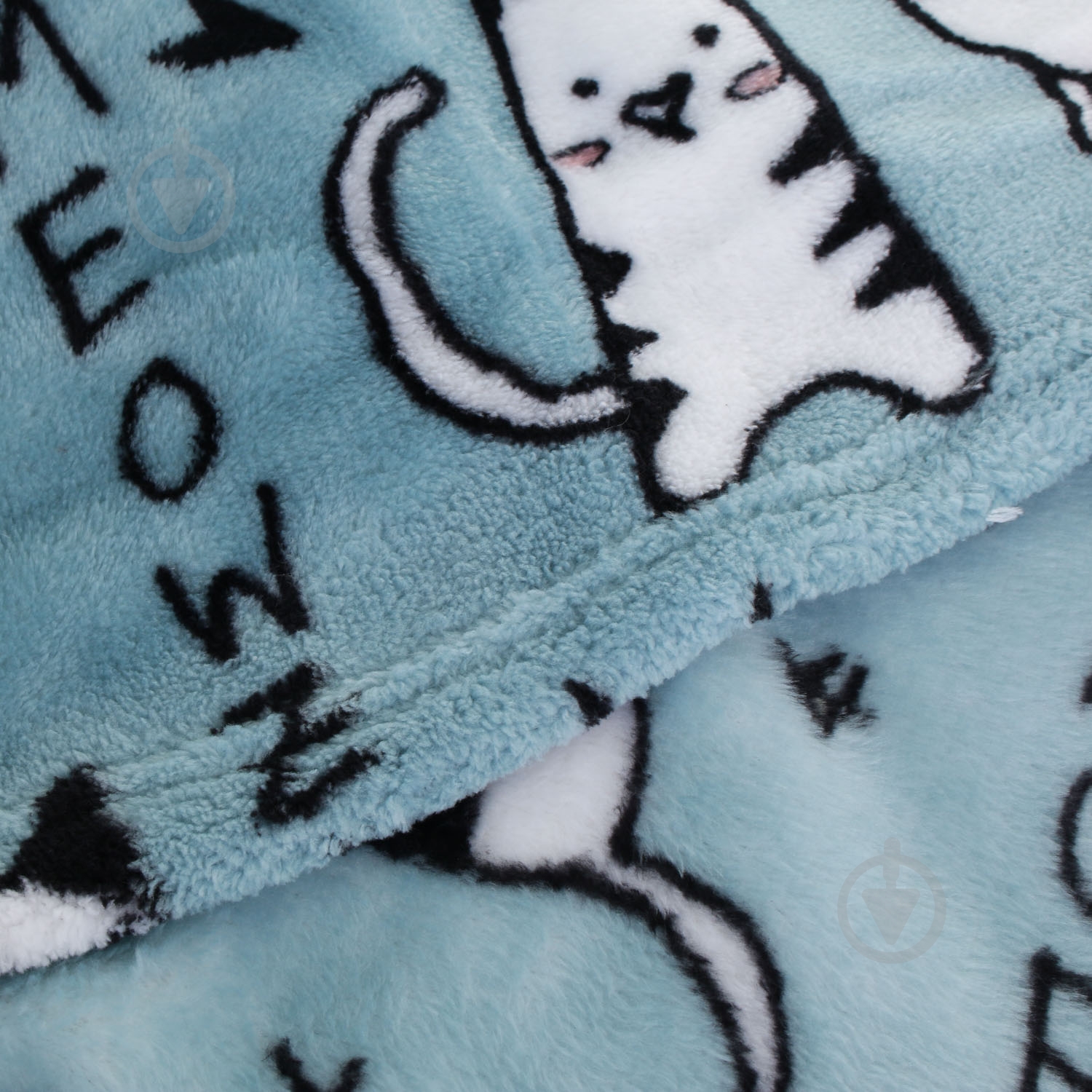 Плед Flannel Lazy Cats 160x200 см голубой La Nuit - фото 2
