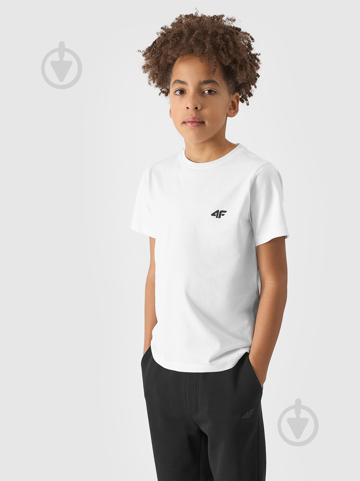 Футболка 4F TSHIRT M1116 4FJWSS24TTSHM1116-10S р.122 белый - фото 1