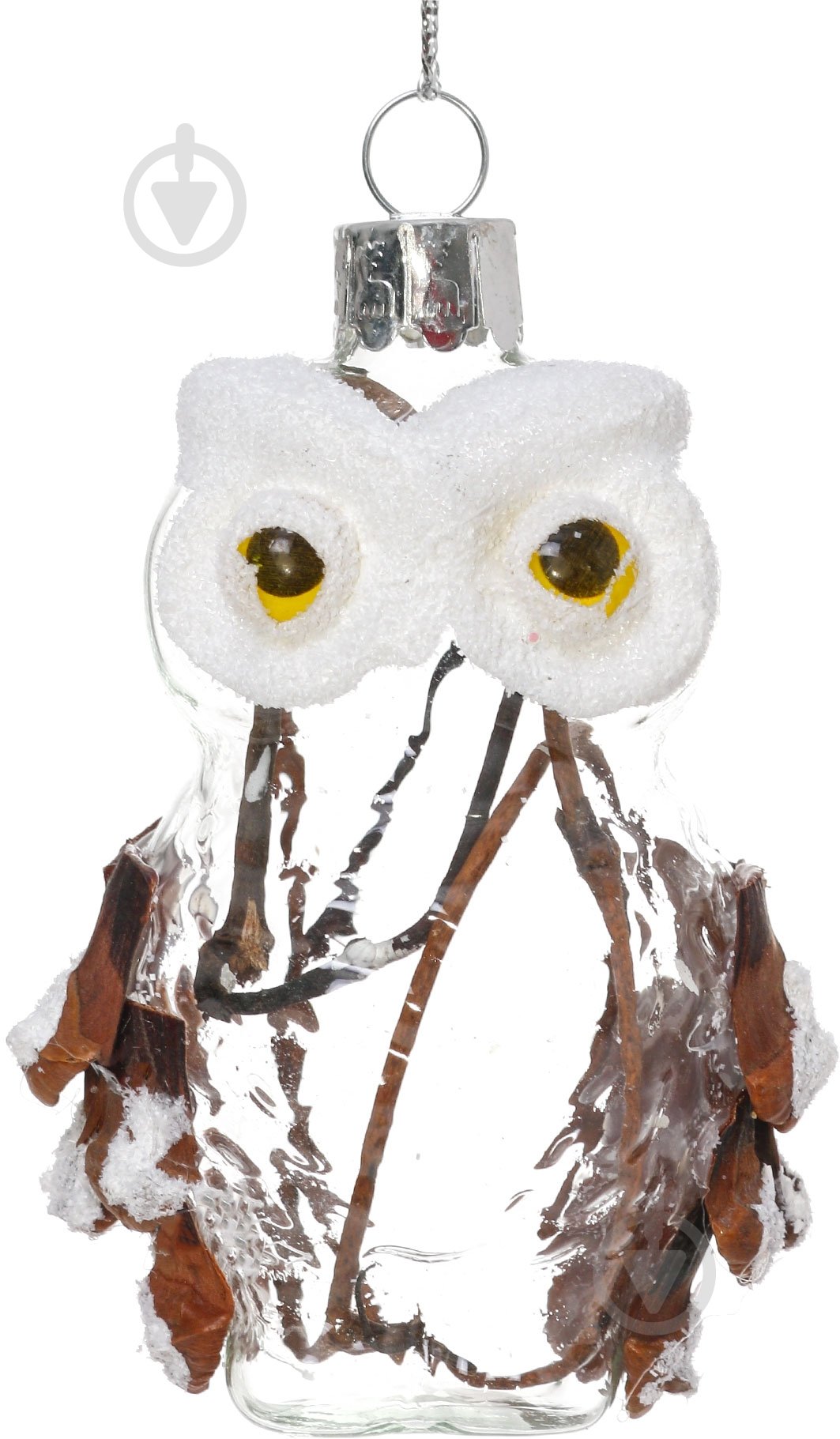 Елочная игрушка Сова 8 см - фото 1