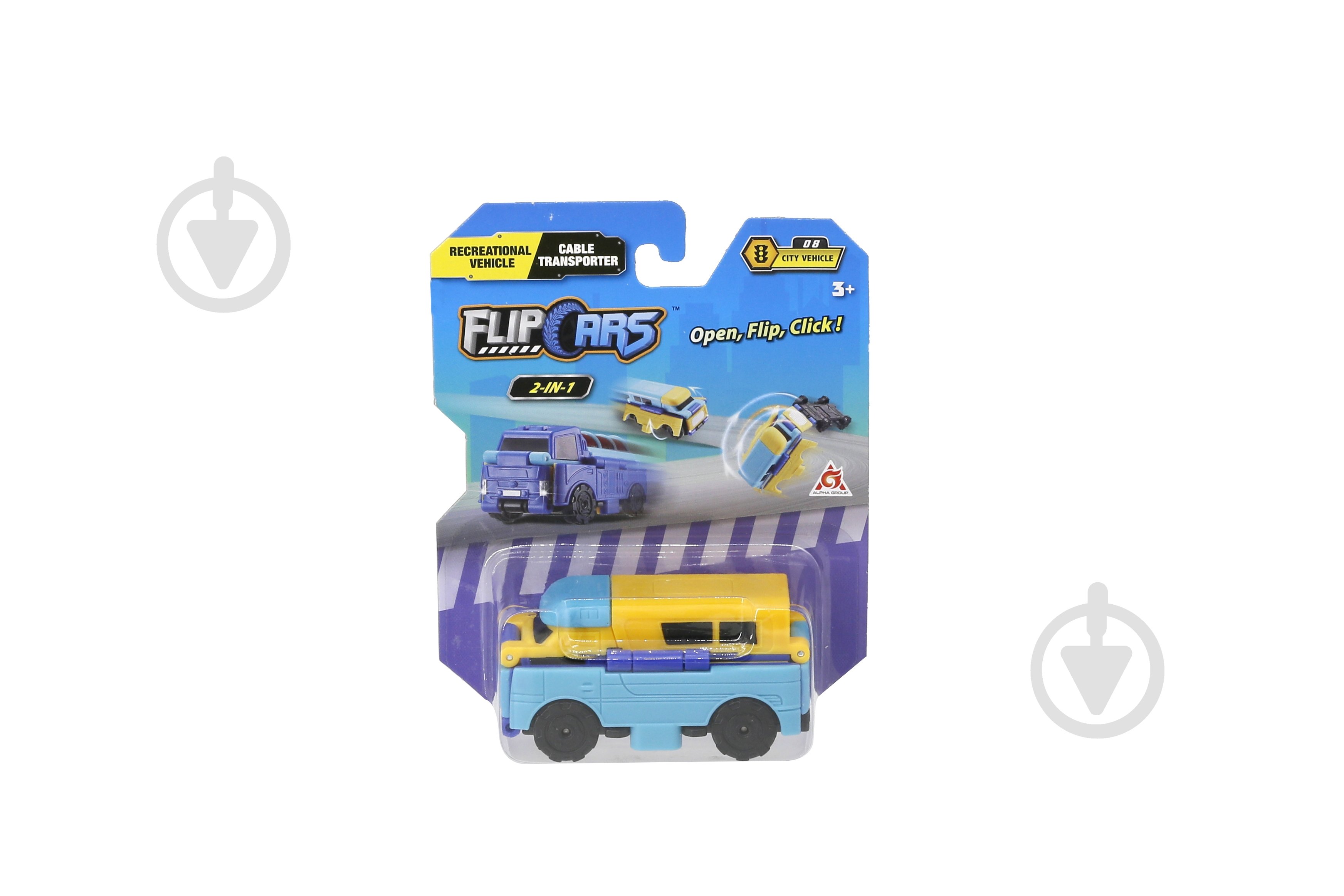 Машинка-трансформер Flip Cars 2 в 1 Міський транспорт, Автомобіль караван і Автомобіль для поливу EU463875-35 - фото 3 Машинка-трансформер Flip Cars 2 в 1 Міський транспорт, Автомобіль караван і Автомобіль для поливу EU463875-35 - фото 3