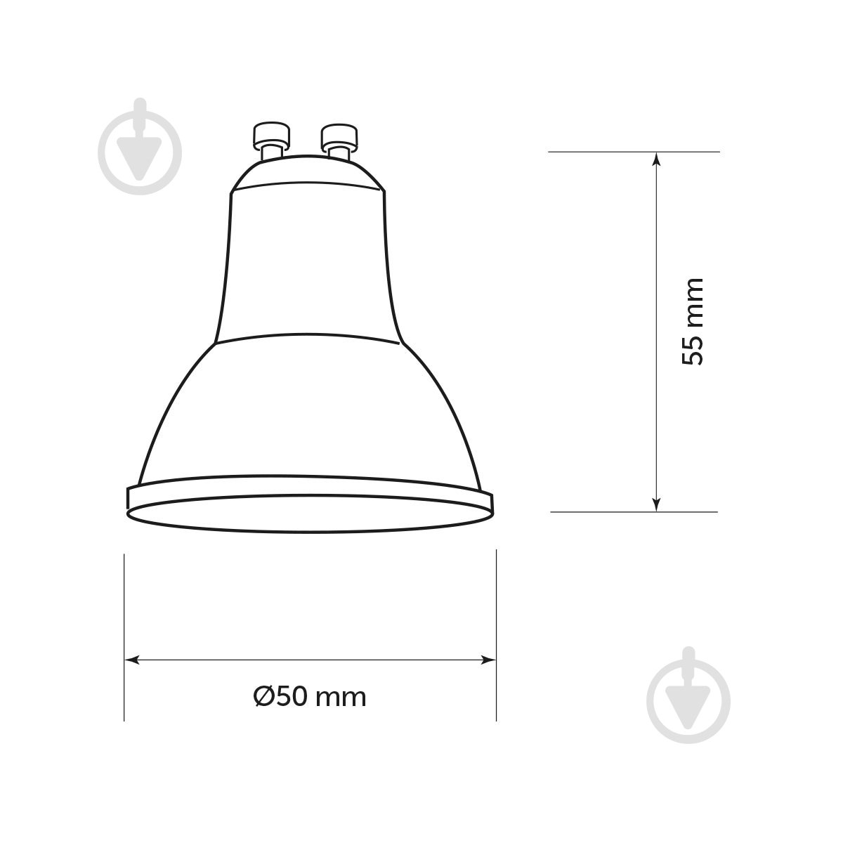 Лампа світлодіодна LIGHT SET LS BK 10 Вт MR16 GU10 220 В 4500 К - фото 2