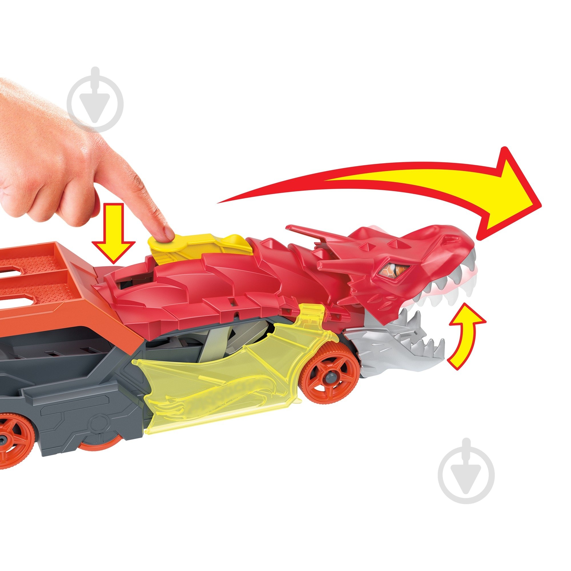 Вантажівка-транспортер Hot Wheels Паща дракона GTK42 - фото 7