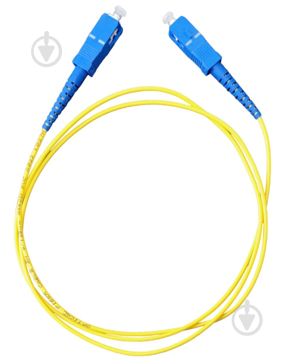 Патч-корд Gear GOPC-SCUPCSMSIM-2 G652D SC/UPC-SC/UPC SingleMode Simplex 2 м желтый - фото 1