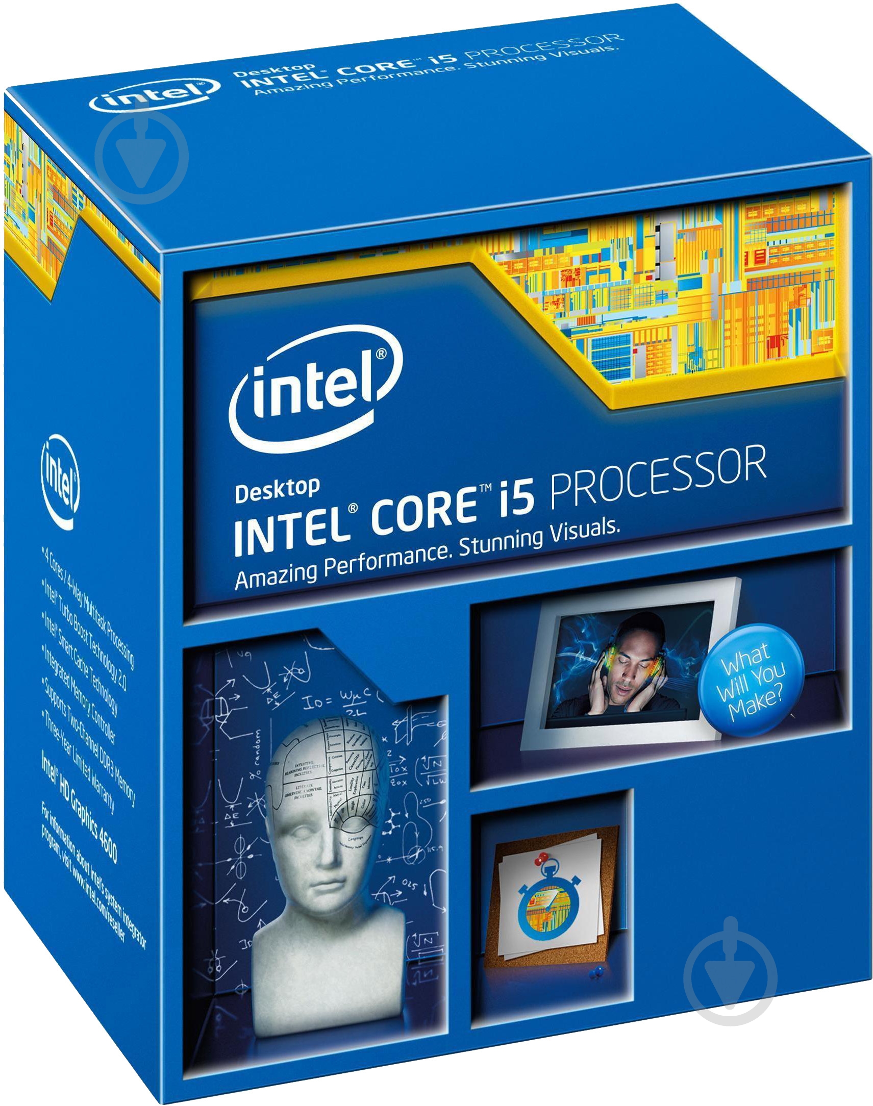 Процессор Intel Box (BX80646I54590) Intel Core i5-4590 4/4 3.3GHz 6M LGA1150 - фото 2