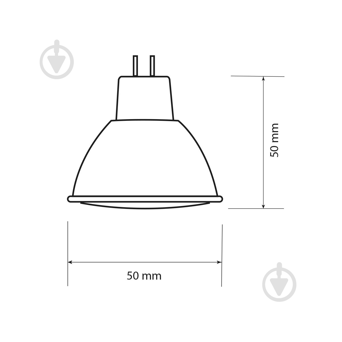 Лампа світлодіодна LIGHT SET LS WH 10 Вт MR16 GU5.3 220 В 4500 К - фото 2