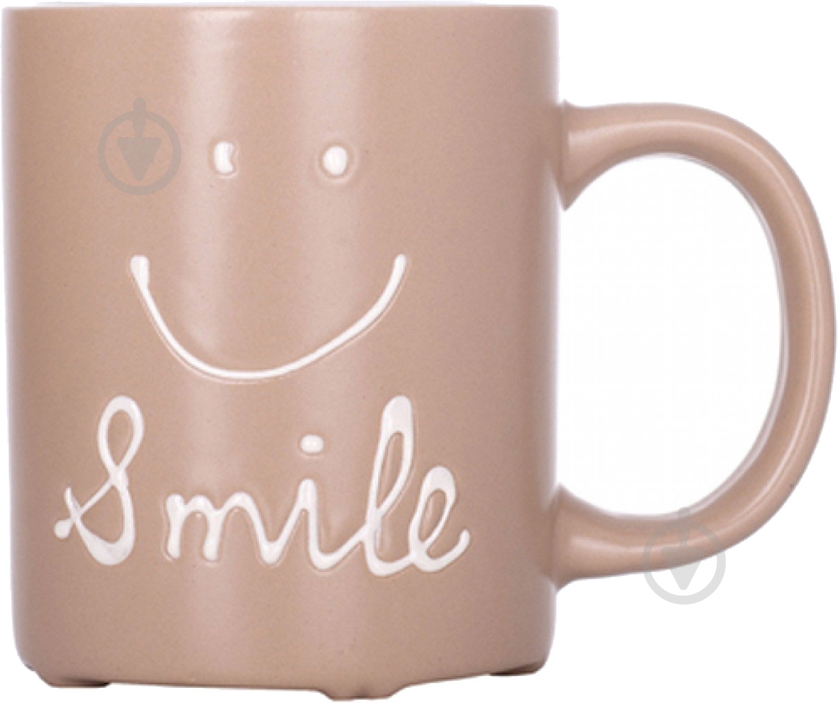 Чашка Limited Edition Smile коричневая 330 мл - фото 1