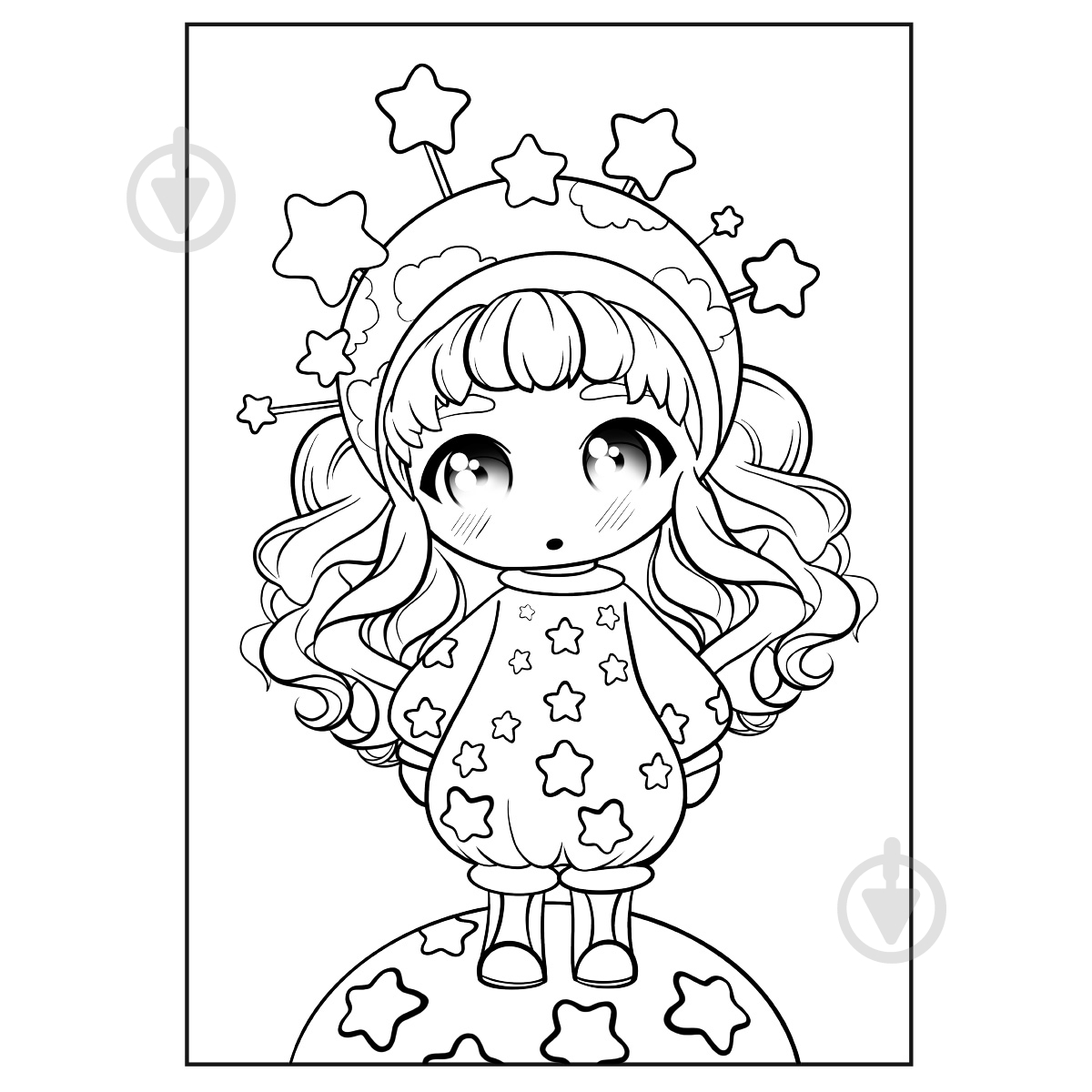 Раскраска «Anime baby girls» - фото 3