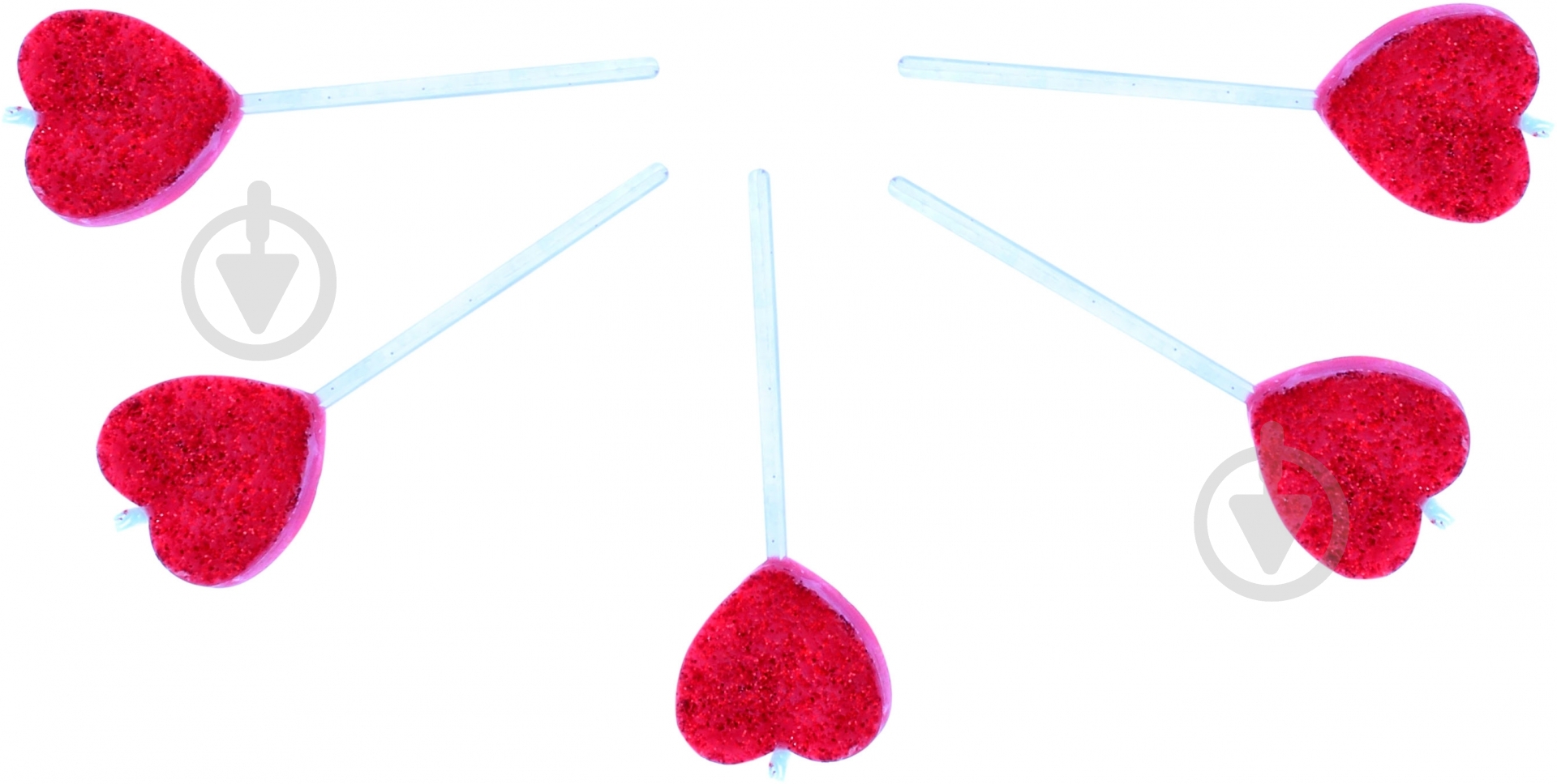 Набір свічок Сердця 5 шт. 61019 - фото 2