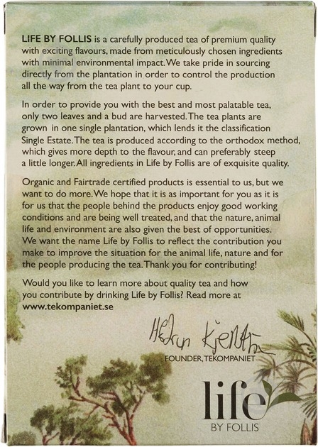 Чай зеленый Life by Follis органический 20 шт. 1,7 г (D1027) - фото 4