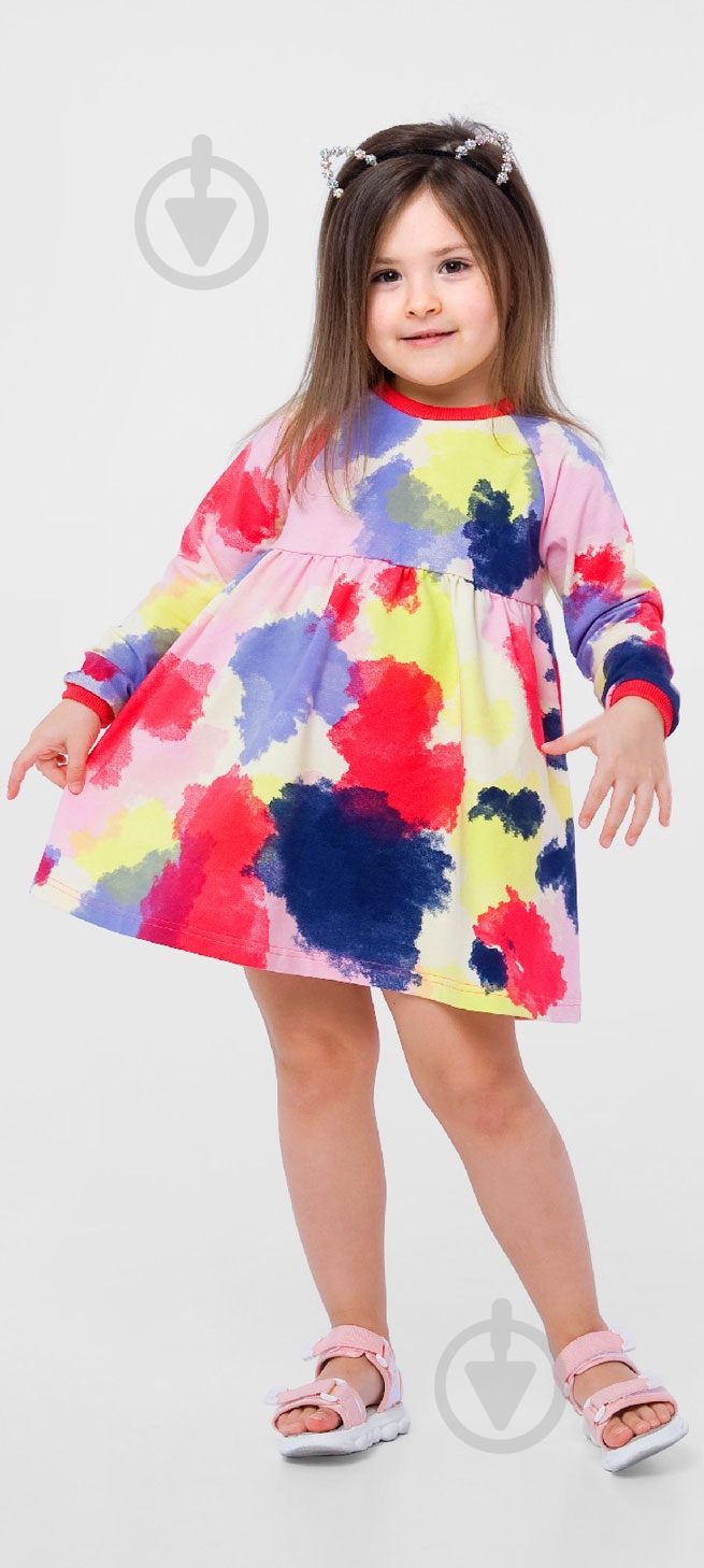 Платье Smil Рисунок р.116 мульти 120300 - фото 1