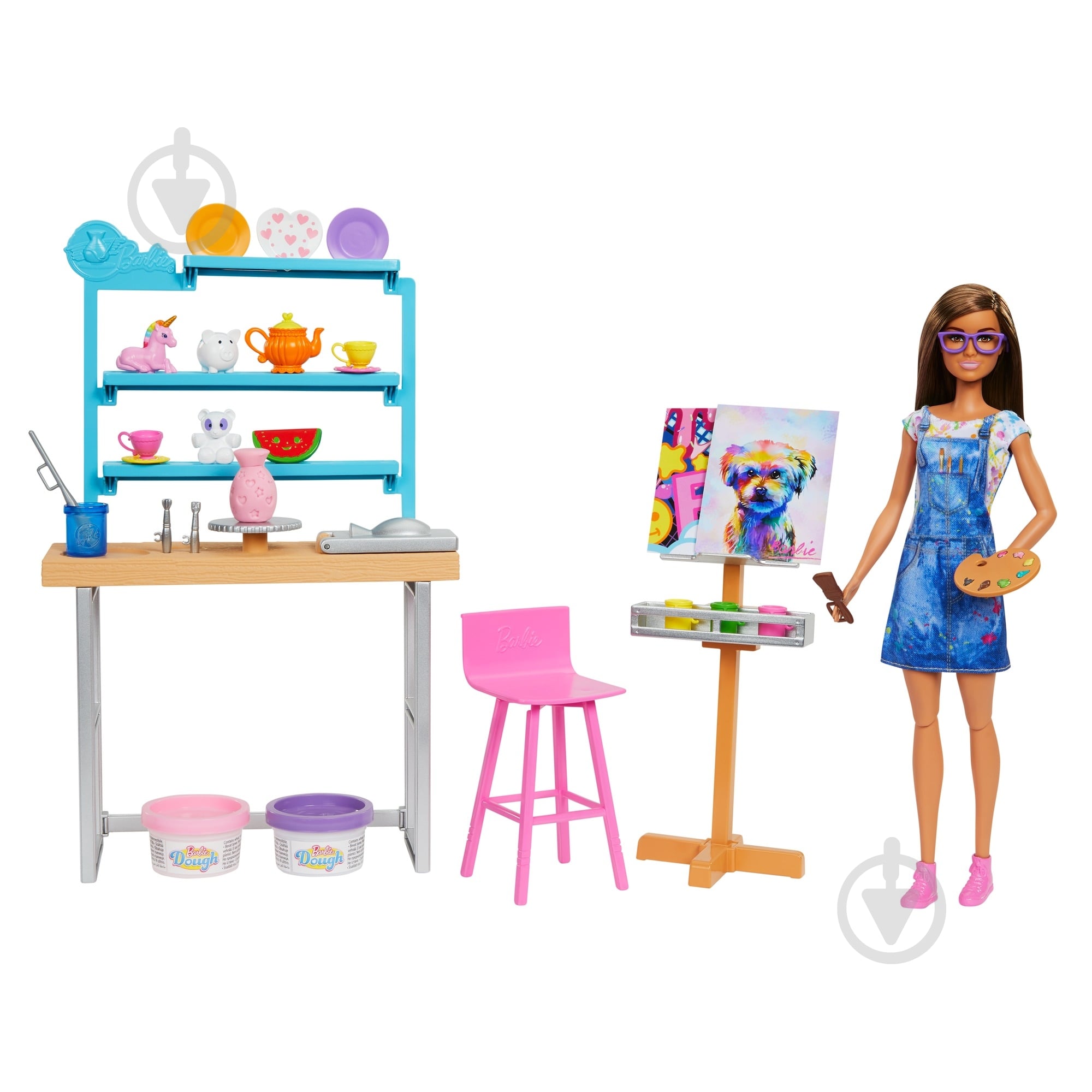 Игровой набор Barbie арт-студия прояви себя HCM85 - фото 1