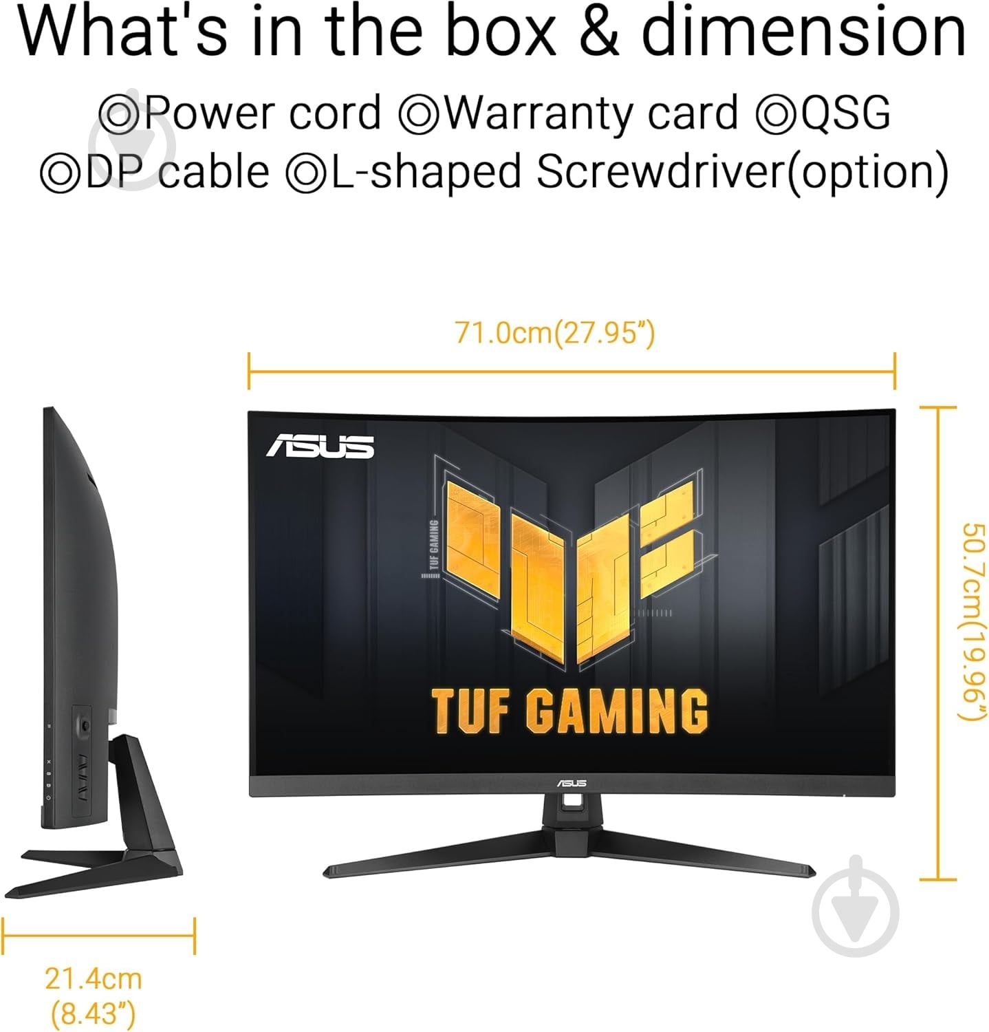 Монитор Asus TUF Gaming VG32WQ3B 31,5" (90LM0AP1-B01171) - фото 2