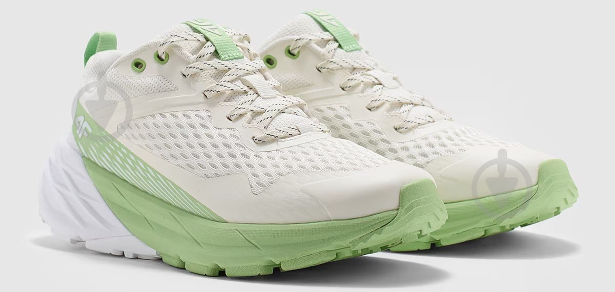 Кросівки жіночі демісезонні 4F OUTDOOR SHOES F034 4FWMM00FOTSF034-45S р.40 білі із зеленим - фото 3