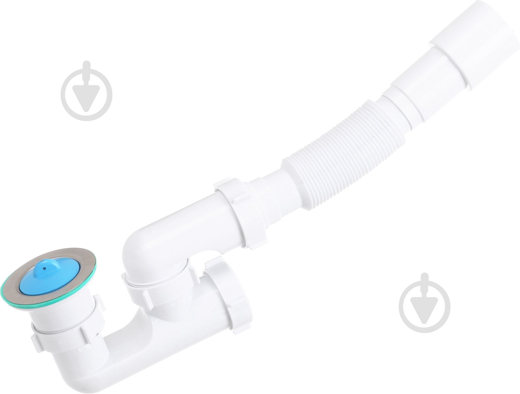 Сифон для піддона ScandiSPA з ревізією 1 1/2" *40/50 та гофротрубою П 0555 - фото 1
