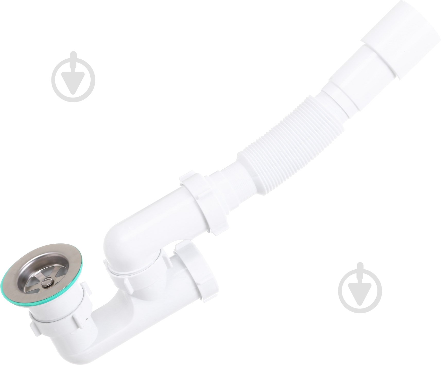 Сифон для піддона ScandiSPA з ревізією 1 1/2" *40/50 та гофротрубою П 0555 - фото 3