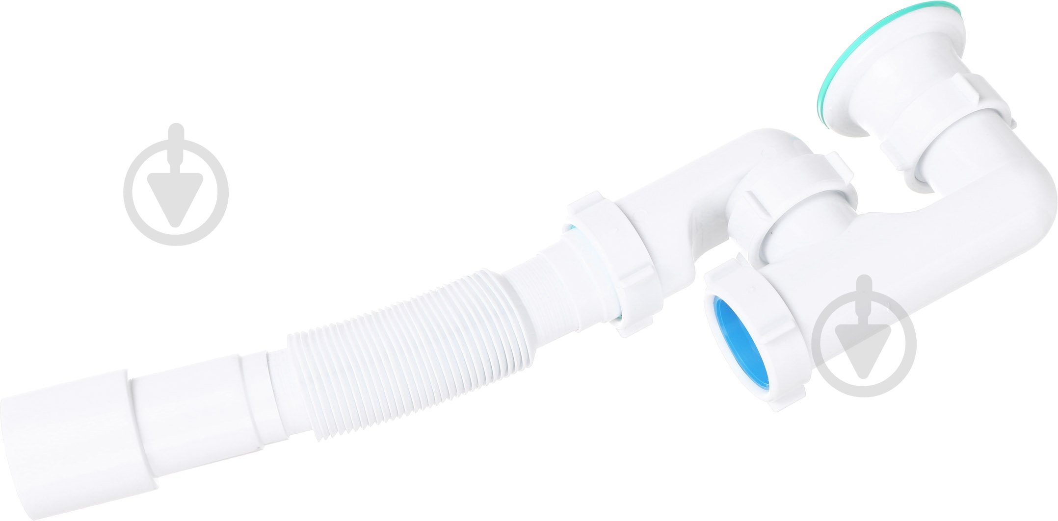 Сифон для піддона ScandiSPA з ревізією 1 1/2" *40/50 та гофротрубою П 0555 - фото 4