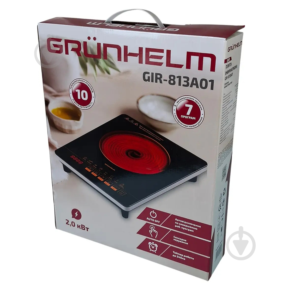Плита электрическая настольная Grunhelm GIR-813A01 - фото 4