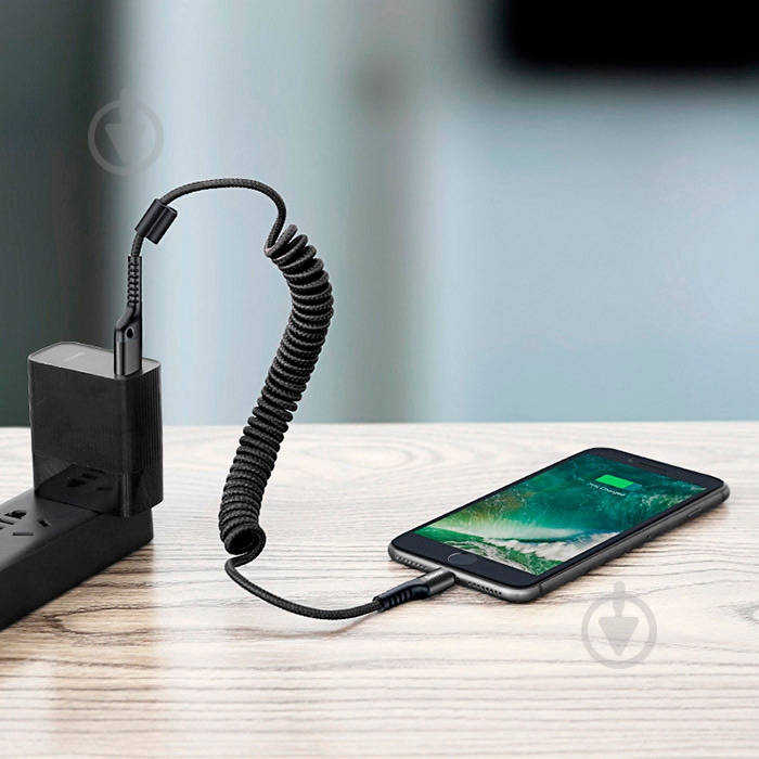 Кабель BASEUS USB – Apple Lightning 1 м black (CALSR-01) - фото 5 Кабель BASEUS USB – Apple Lightning 1 м black (CALSR-01) - фото 5