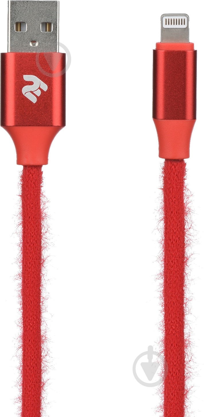 Кабель 2E USB – Apple Lightning 1 м red (2E-CCLAC-RED) - фото 2 Кабель 2E USB – Apple Lightning 1 м red (2E-CCLAC-RED) - фото 2