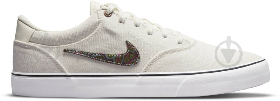 Кроссовки женские демисезонные Nike SB CHRON 2 CNVS PRM DM3513-100 р.42,5 белые - фото 1