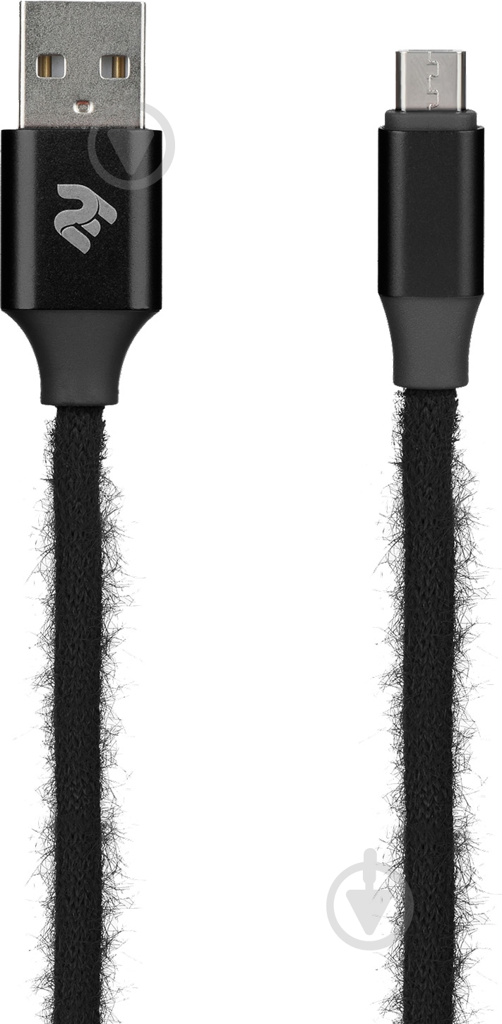 Кабель 2E USB – microUSB 1 м black (2E-CCMTAC-BLACK) - фото 2 Кабель 2E USB – microUSB 1 м black (2E-CCMTAC-BLACK) - фото 2