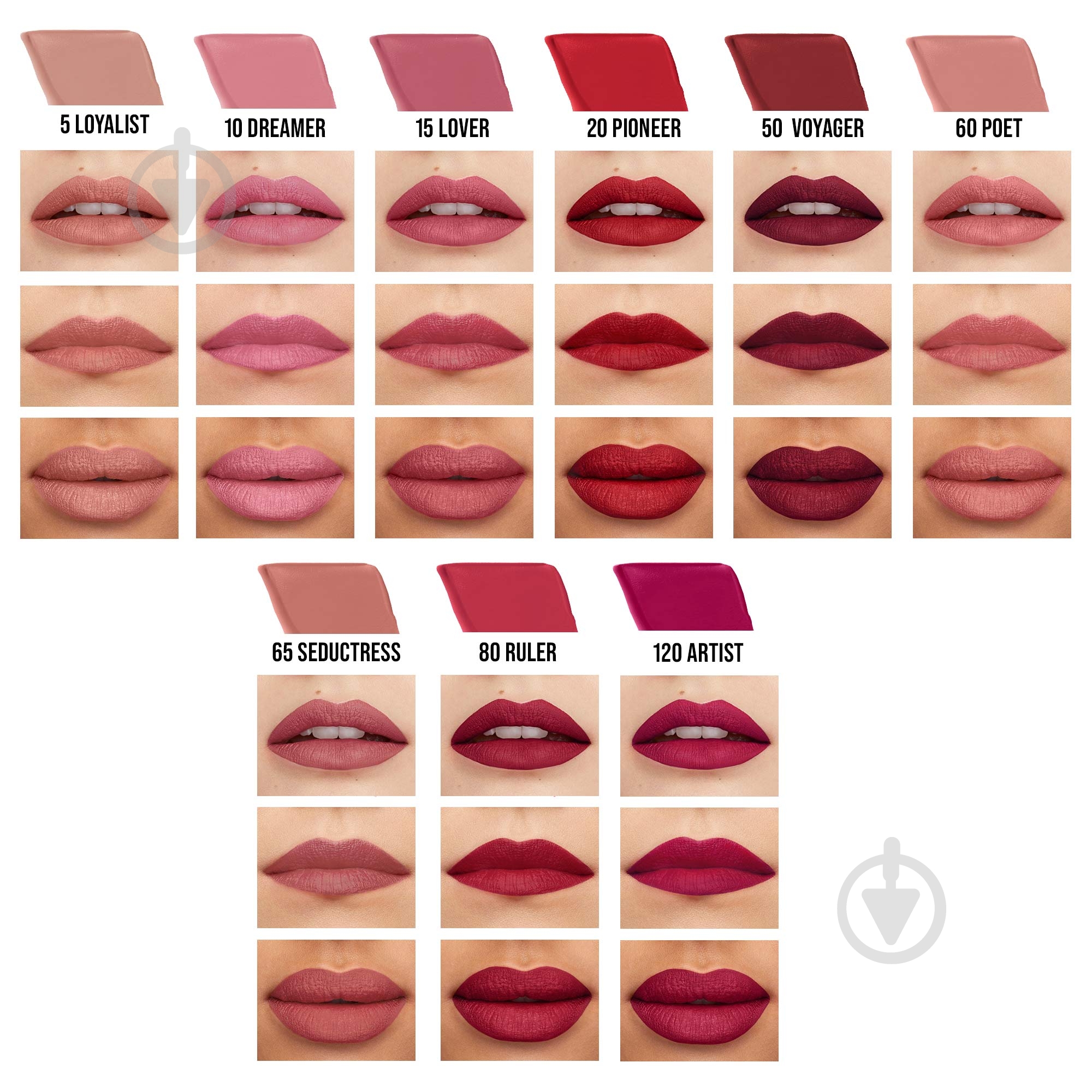 Помада рідка Maybelline New York Super Stay Matte 120 Artist 5 мл - фото 4