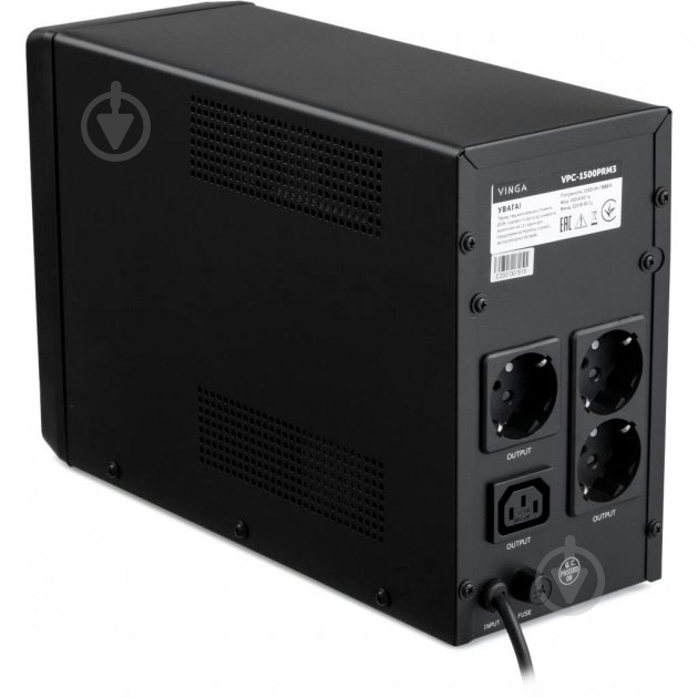 Джерело безперебійного живлення Vinga VPC-1500PRM3 - фото 3