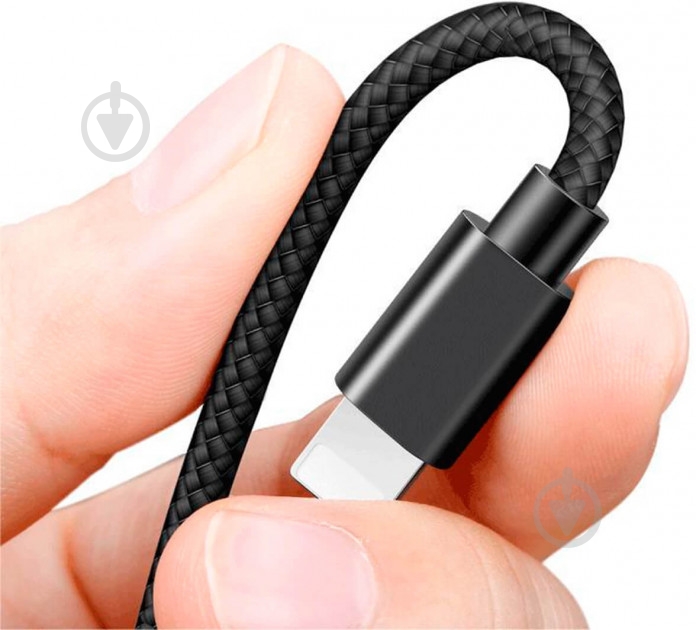 Кабель BASEUS Lightning – USB 1 м черный (CALKLF-BG1) Cafule - фото 4