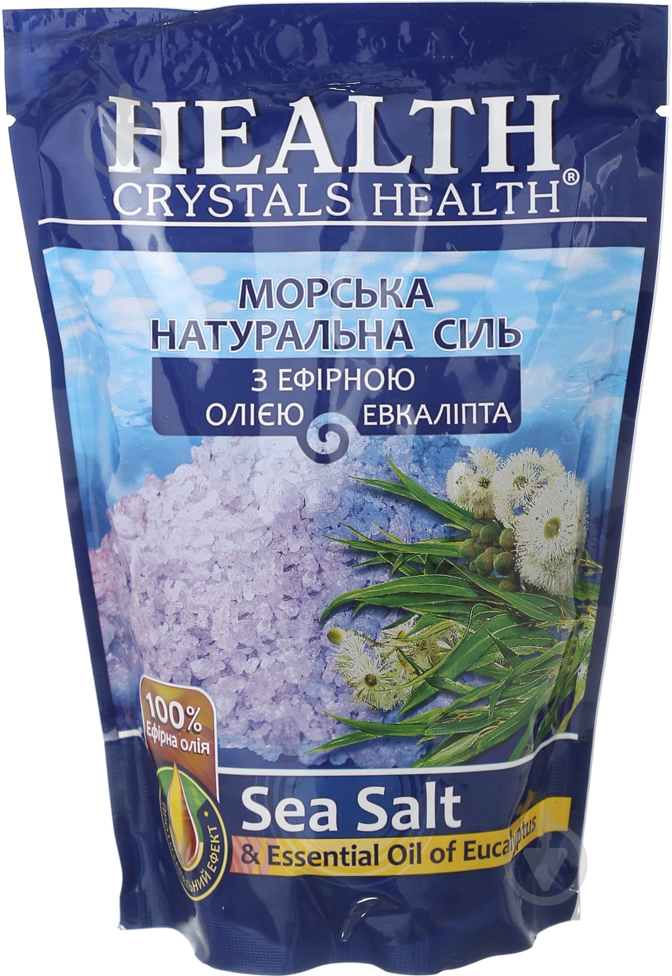 Сіль для ванни Crystals Health з ефірною олією евкаліпта 500 г - фото 1