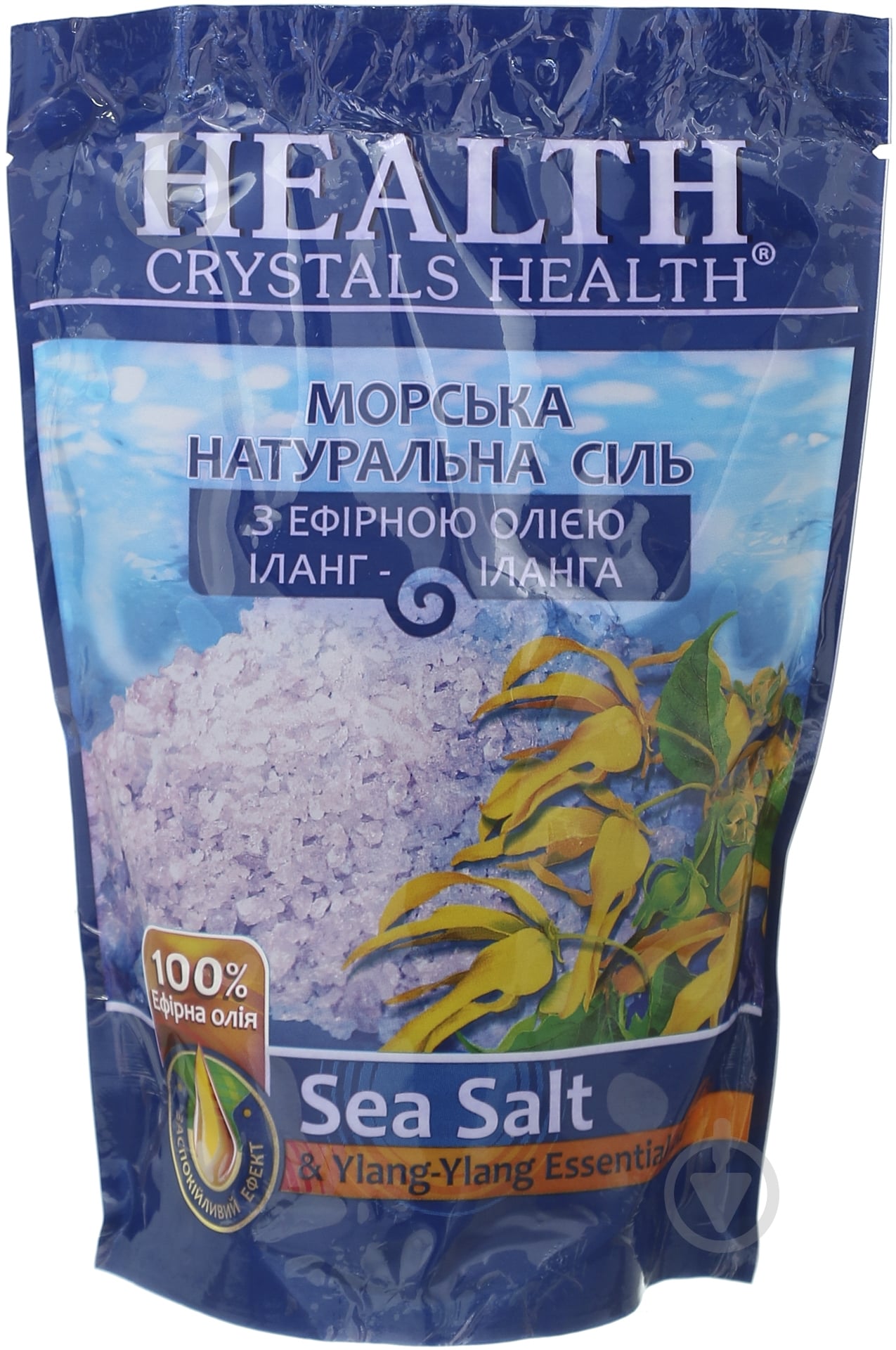 Сіль для ванни Crystals Health з ефірною олією іланг-ілангу 500 г - фото 1