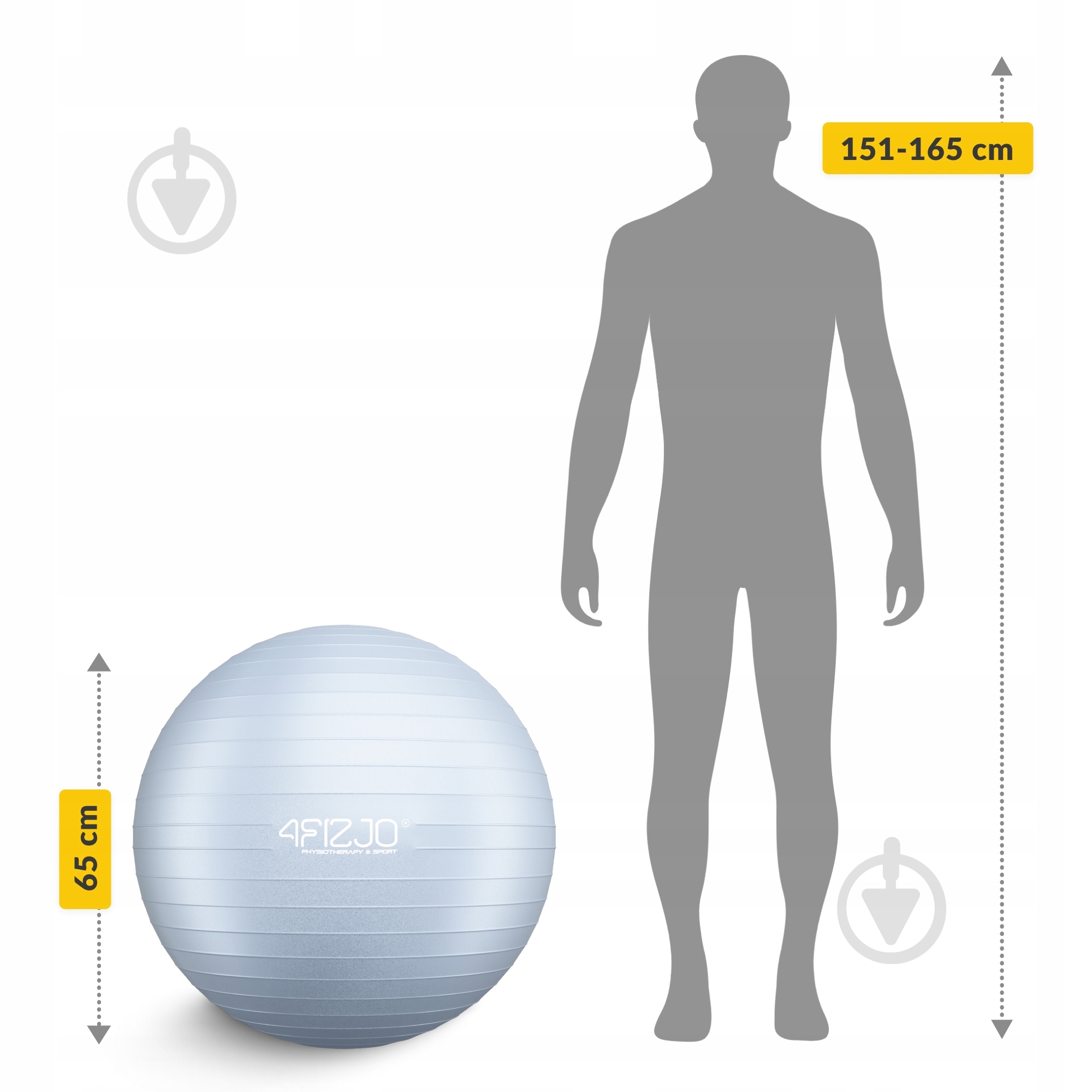 Фітбол 4fizjo Anti-Burst Grey d65 см P-5905973404785 - фото 9 Фітбол 4fizjo Anti-Burst Grey d65 см P-5905973404785 - фото 9