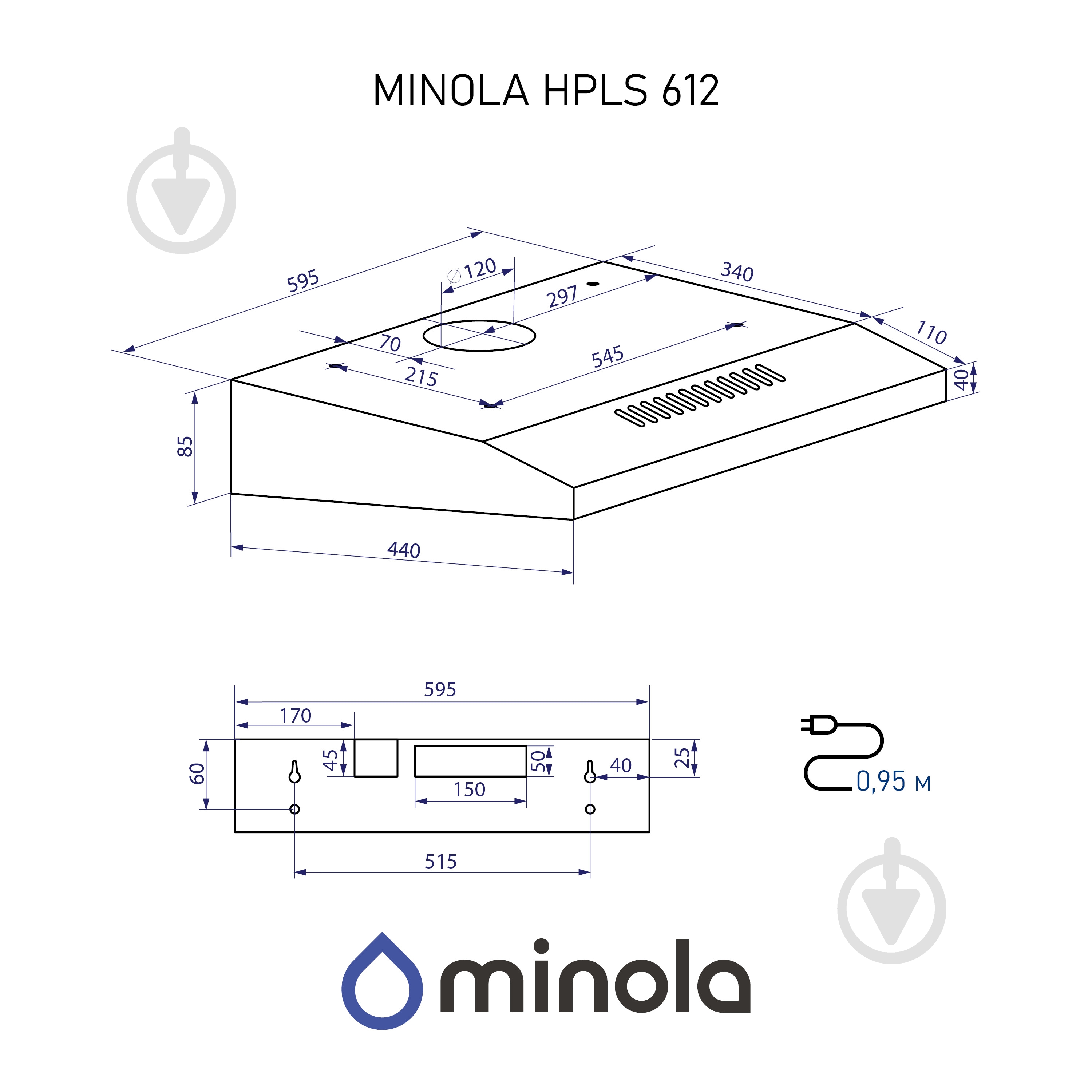 Вытяжка Minola HPLS 612 I - фото 12 Вытяжка Minola HPLS 612 I - фото 12