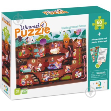 Пазлы DoDo Подземный городок 60 элементов 300560 6860879 - фото 1 Пазлы DoDo Подземный городок 60 элементов 300560 6860879 - фото 1