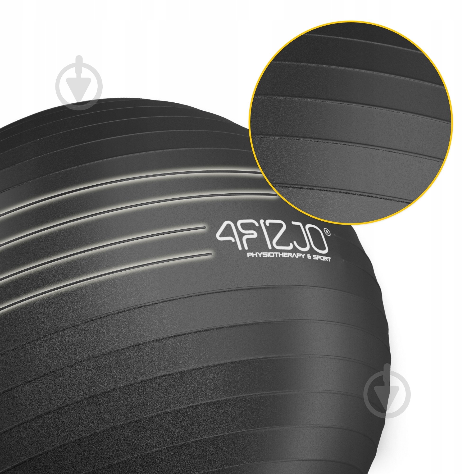 Фитбол 4fizjo Anti-Burst Black d75 см P-5907739316370 - фото 2