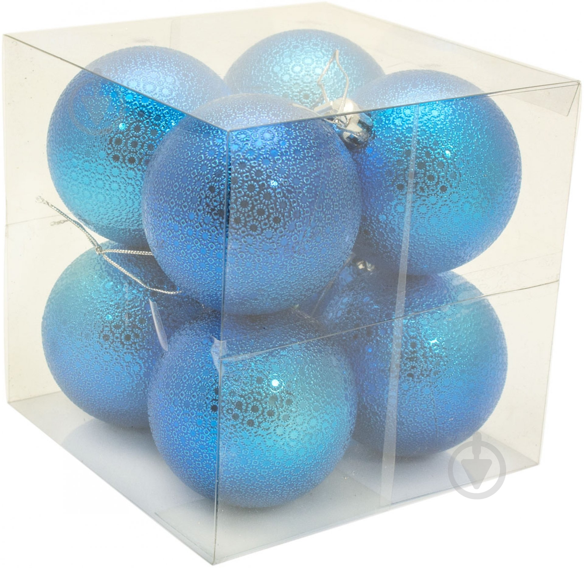 Набор игрушек Шар с рельефным рисунком синий d60 мм 8 шт./уп. - фото 3 Набор игрушек Шар с рельефным рисунком синий d60 мм 8 шт./уп. - фото 3