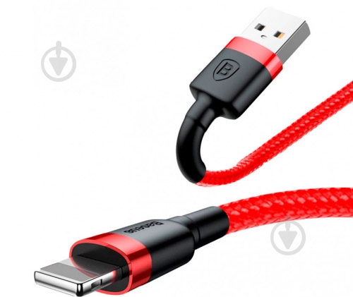 Кабель BASEUS Lightning – USB 1 м красный (CALKLF-B09) Cafule - фото 2