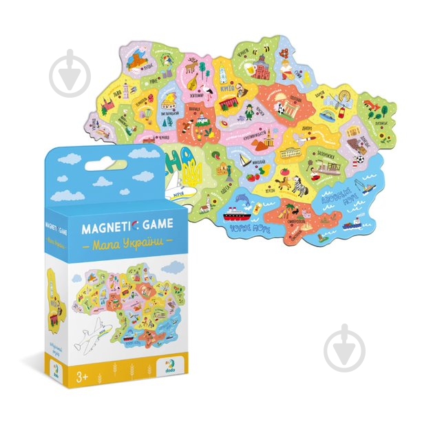 Пазл магнітний DoDo мапа України 200241 6860827 - фото 2