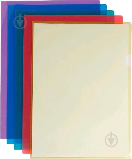 Папка-конверт А4 Light, 120 мкм, фактура "глянець", асорті Economix E38153 - фото 1