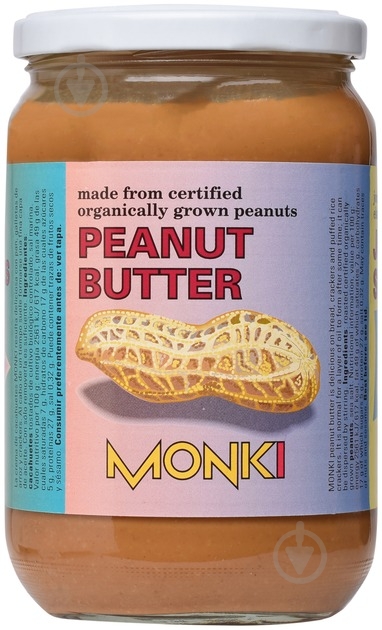 Арахисовая паста Monki органическая 650 г - фото 1 Арахисовая паста Monki органическая 650 г - фото 1