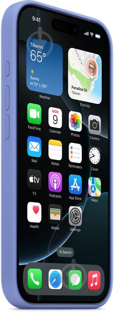 Чехол Apple Silicone MagSafe для Apple iPhone 16 Pro Max periwinkle (MDH04ZM/A) - фото 2 Чехол Apple Silicone MagSafe для Apple iPhone 16 Pro Max periwinkle (MDH04ZM/A) - фото 2
