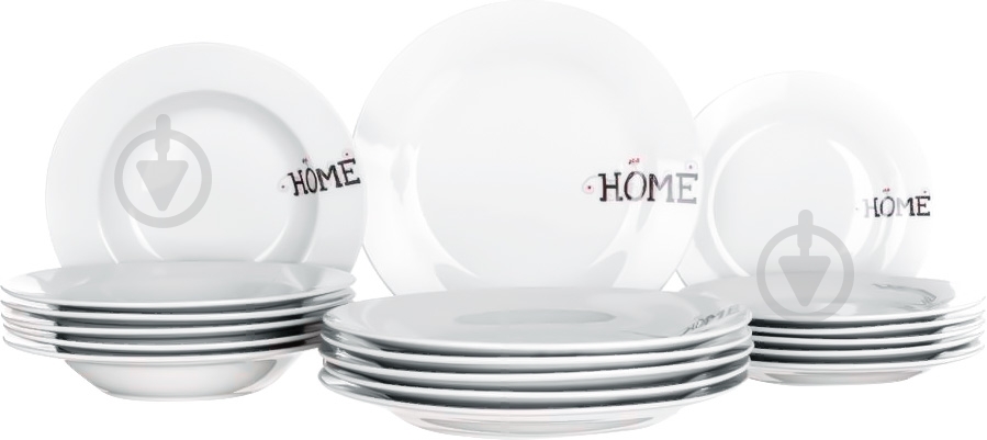 Сервіз столовий Banquet на 6 персон Home 18 предметів - фото 1