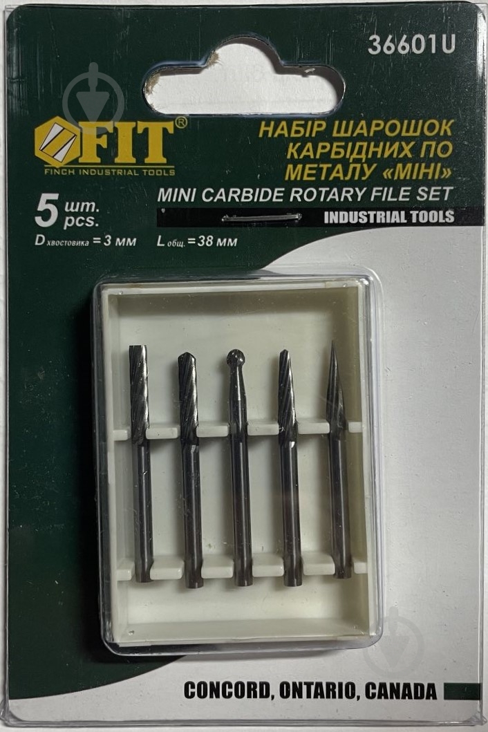 Набор фрез FIT 36601 - фото 2