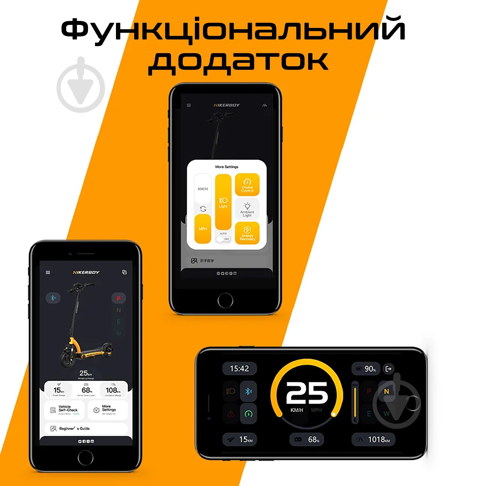 Електросамокат HIKERBOY OXTROT PLUS Yellow - фото 7