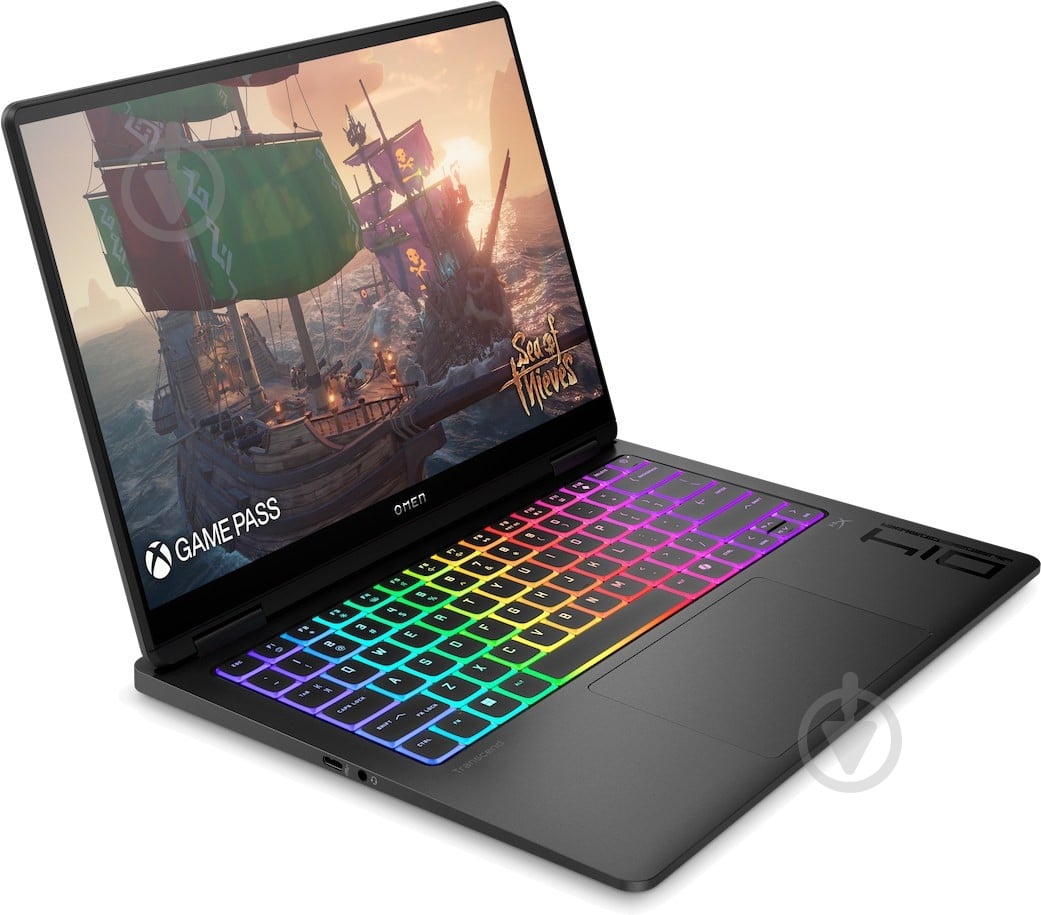 Ноутбук HP OMEN Transcend 14-fb1007ua 14" (C3US4EA) shadow black - фото 2 Ноутбук HP OMEN Transcend 14-fb1007ua 14" (C3US4EA) shadow black - фото 2