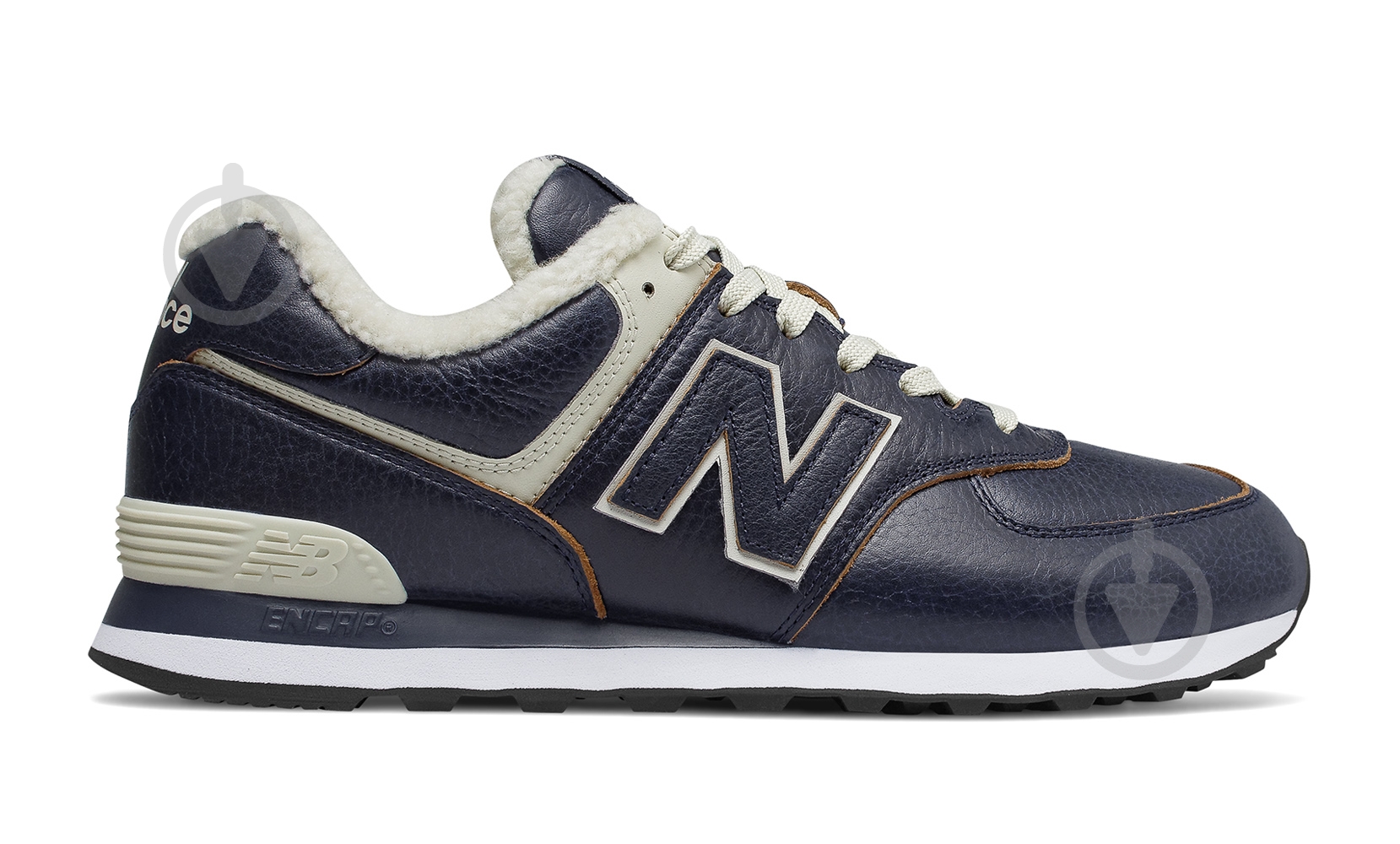 Кроссовки мужские зимние New Balance ML574WNF р.41,5 темно-синие - фото 1 Кроссовки мужские зимние New Balance ML574WNF р.41,5 темно-синие - фото 1